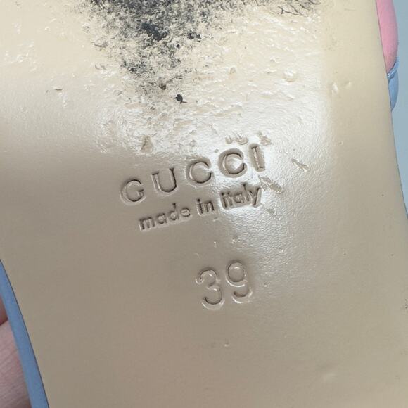 Gucci Jolie GG Marmont Quilted Leather Pastel Flat Slide Sandals - Picture 12 of 12